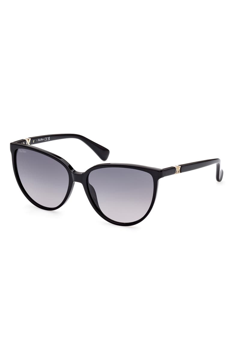 Max Mara 58mm Gradient Butterfly Sunglasses, Alternate, color,