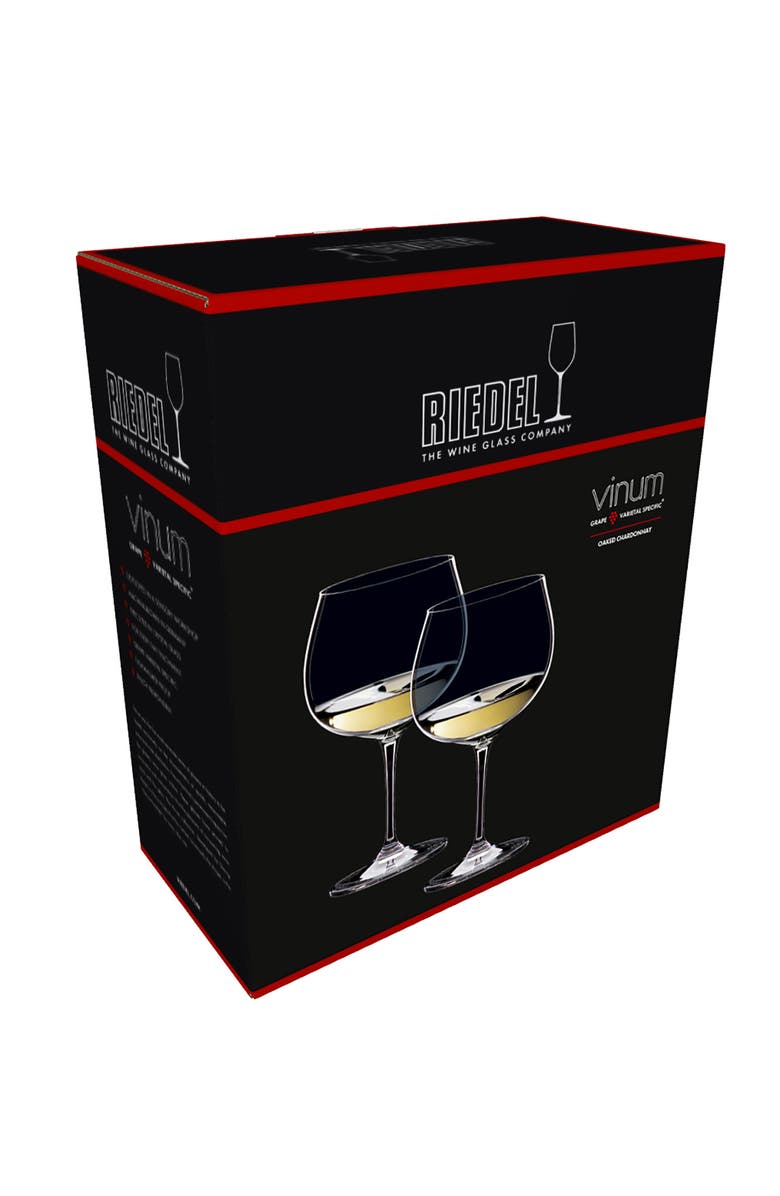 Riedel Vinum Oaked Chardonnay Wine Glass, Set of 2, Alternate, color, Clear