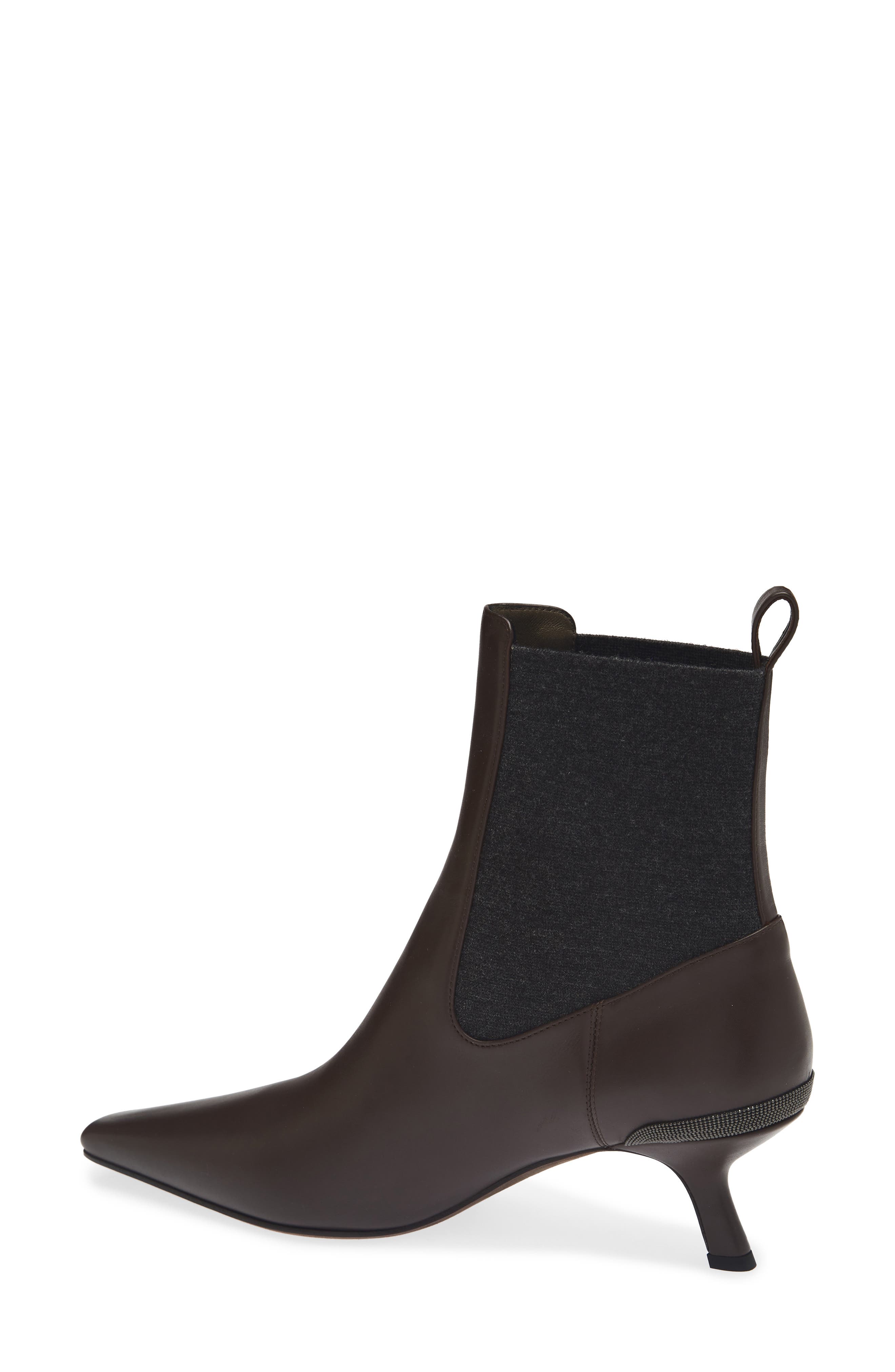 Snip Toe Kitten Heel Chelsea Boot, Alternate, color, C8279 TESTA MORO