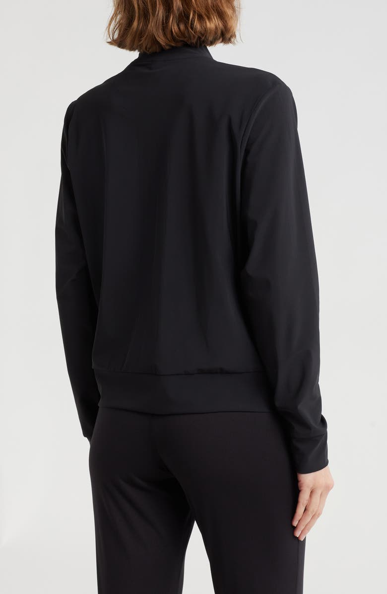 90 DEGREE BY REFLEX Warp X Intown Bomber Jacket, Alternate, color, Black