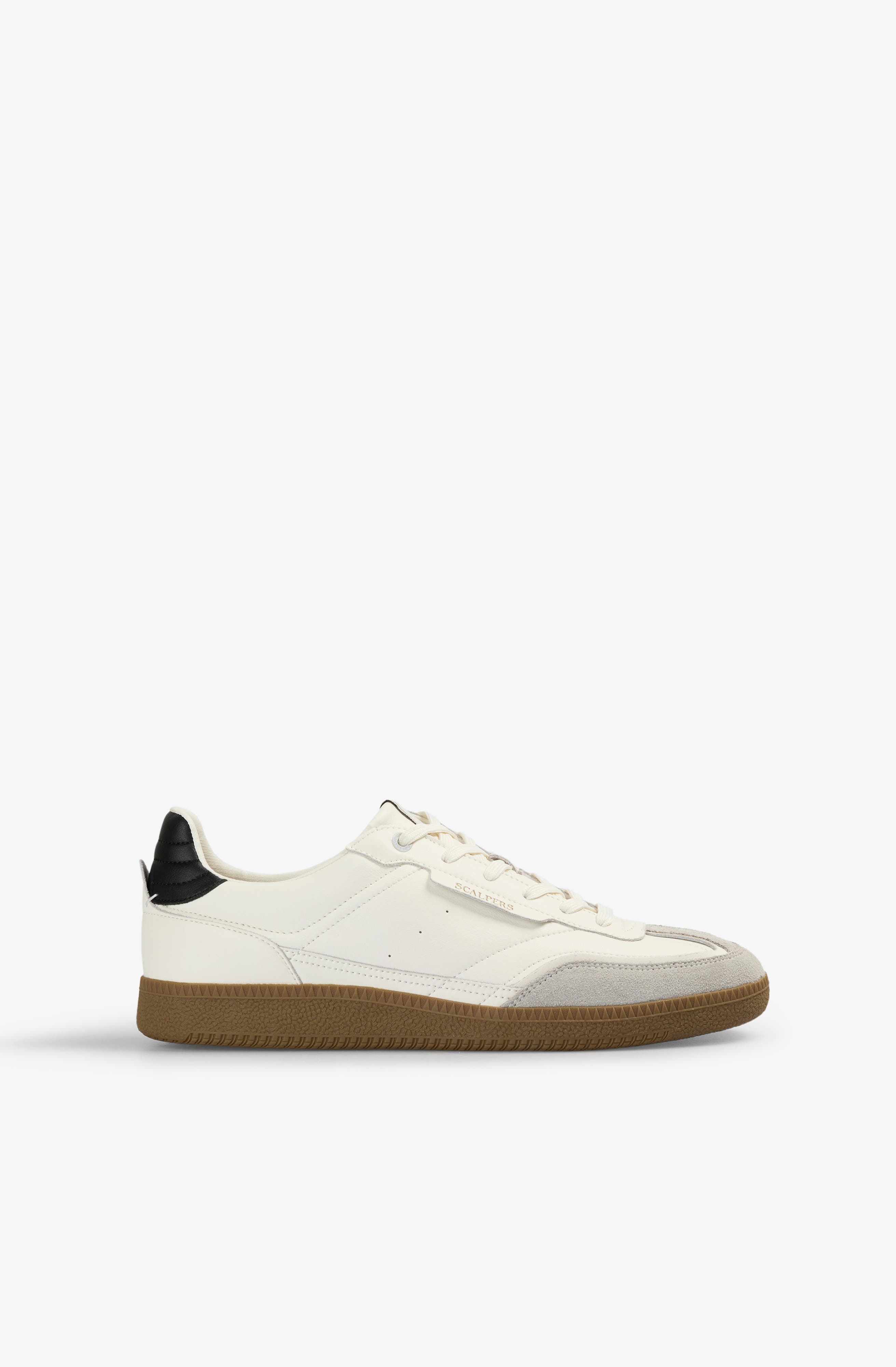 Leather Sneaker Contrast Sole, Alternate, color, White
