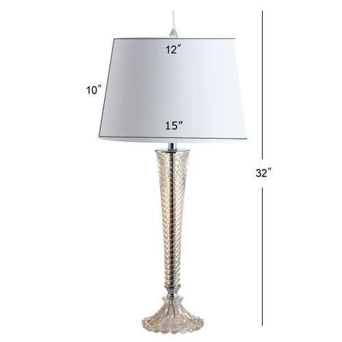 Jonathan Y Caterina 32" Glass Led Table Lamp, Champagne In Champagne