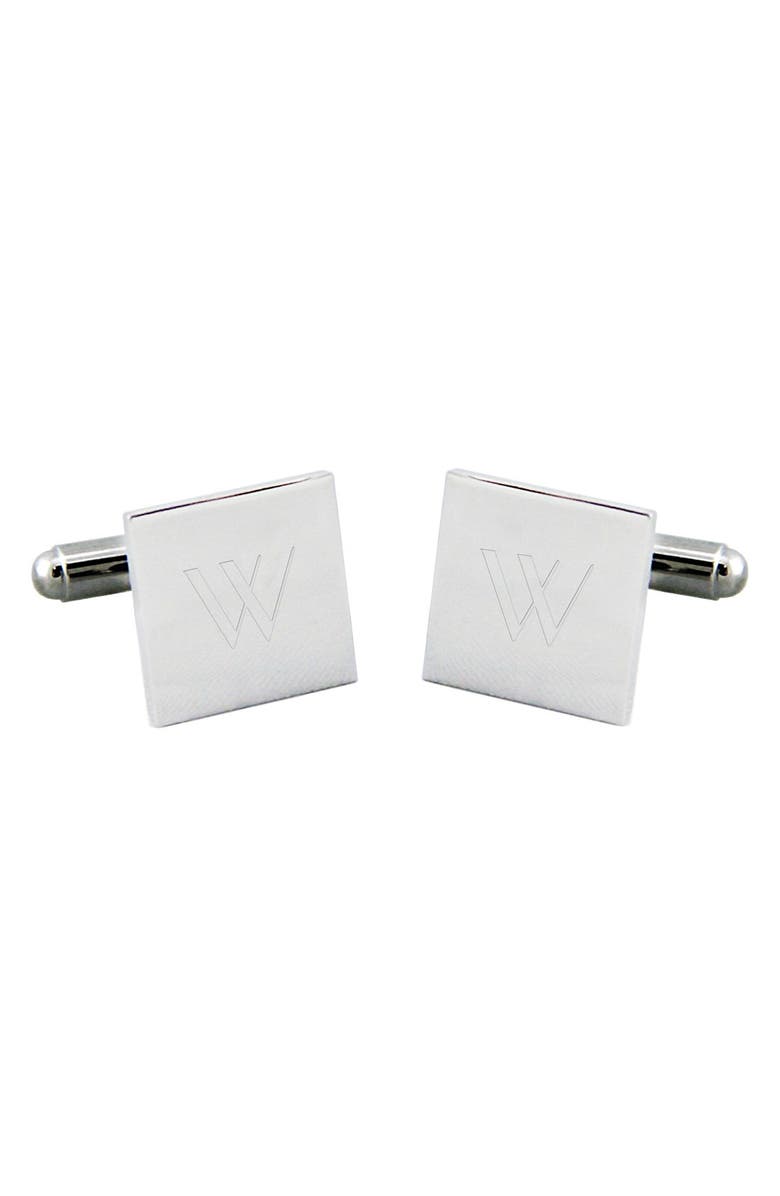 Cathy's Concepts Monogram Square Cuff Links, Alternate, color, 
