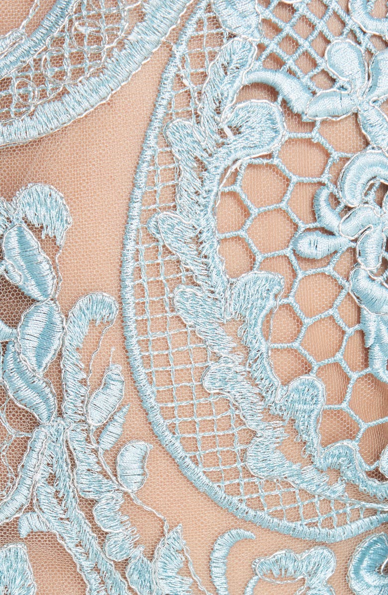 PatBO Patricia Bonaldi PatBO Flutter Sleeve Beaded Lace Gown, Alternate, color,