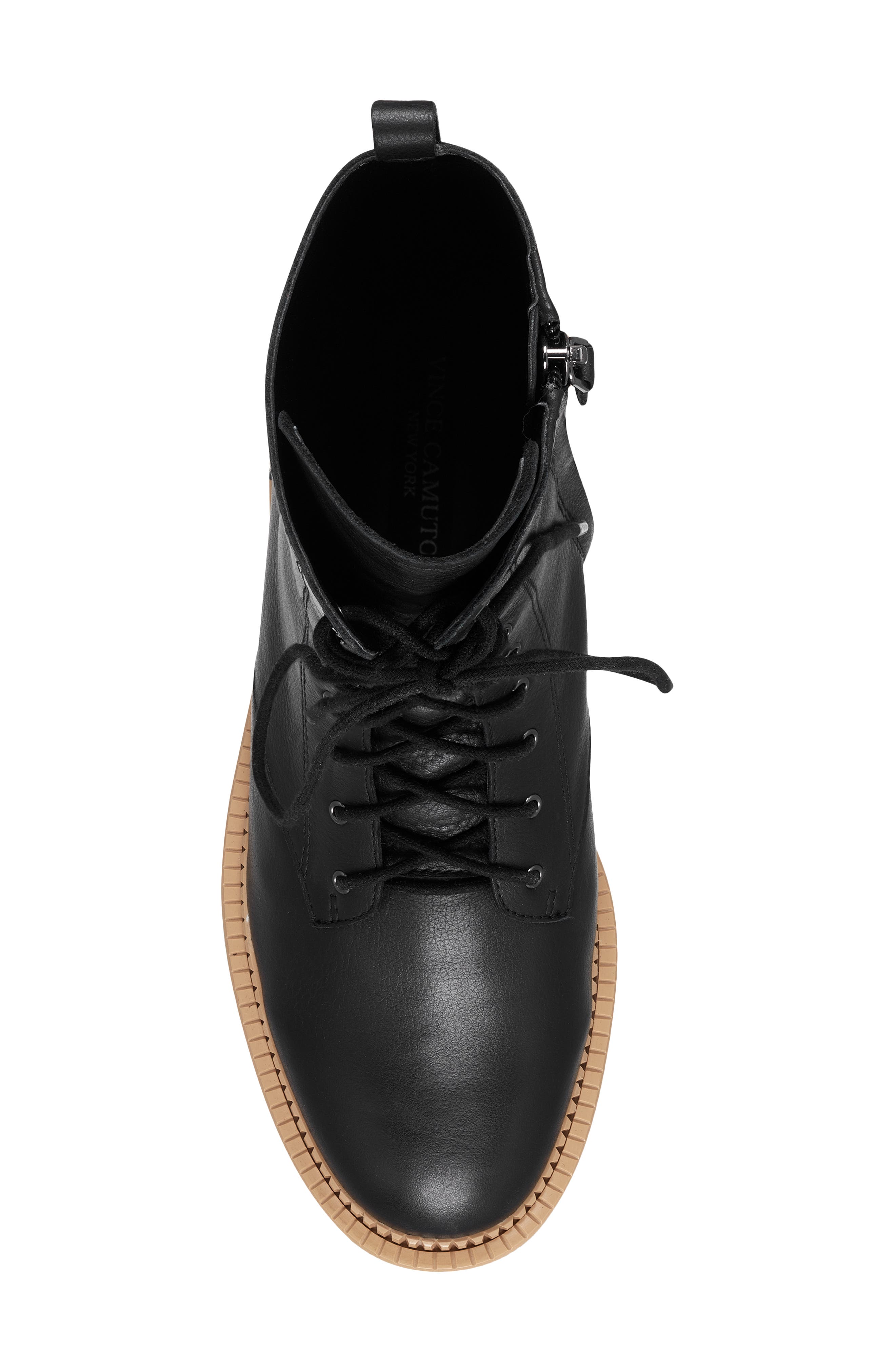 Niko Lace-Up Platform Bootie, Alternate, color, BLACK LEATHER