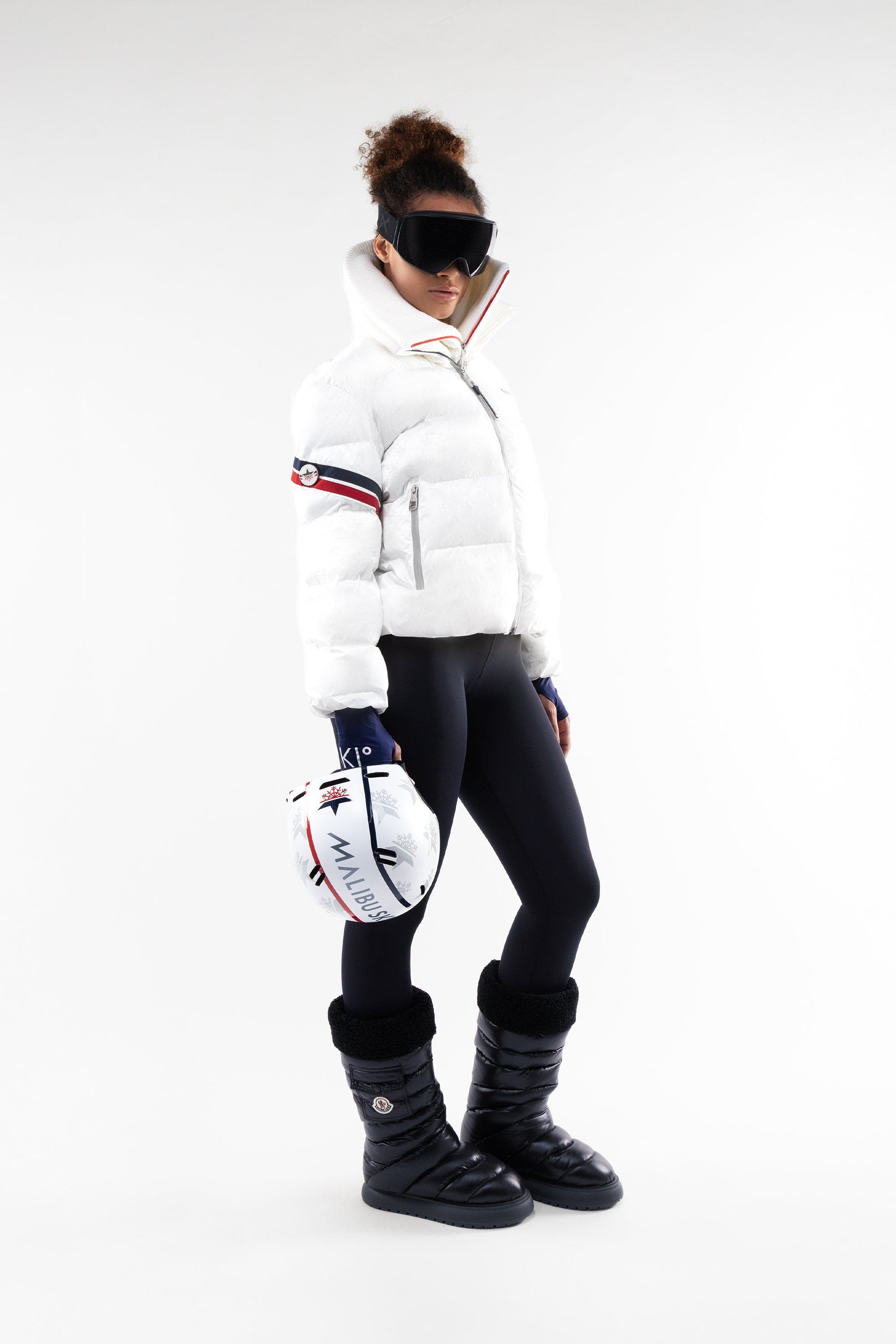 Malibu Ski Club Jumper Jacket in White 