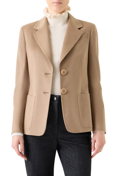 Stretch Cashmere & Virgin Wool Blend Jacket
