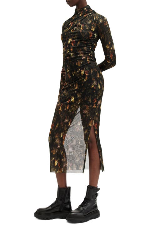 Tia Long Sleeve Mesh Dress