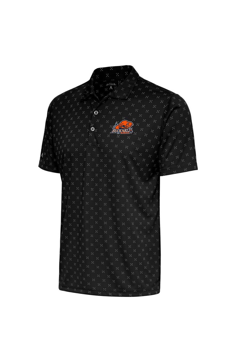 ANTIGUA Men's Antigua Black Bucknell Bison Spark Polo, Main, color,