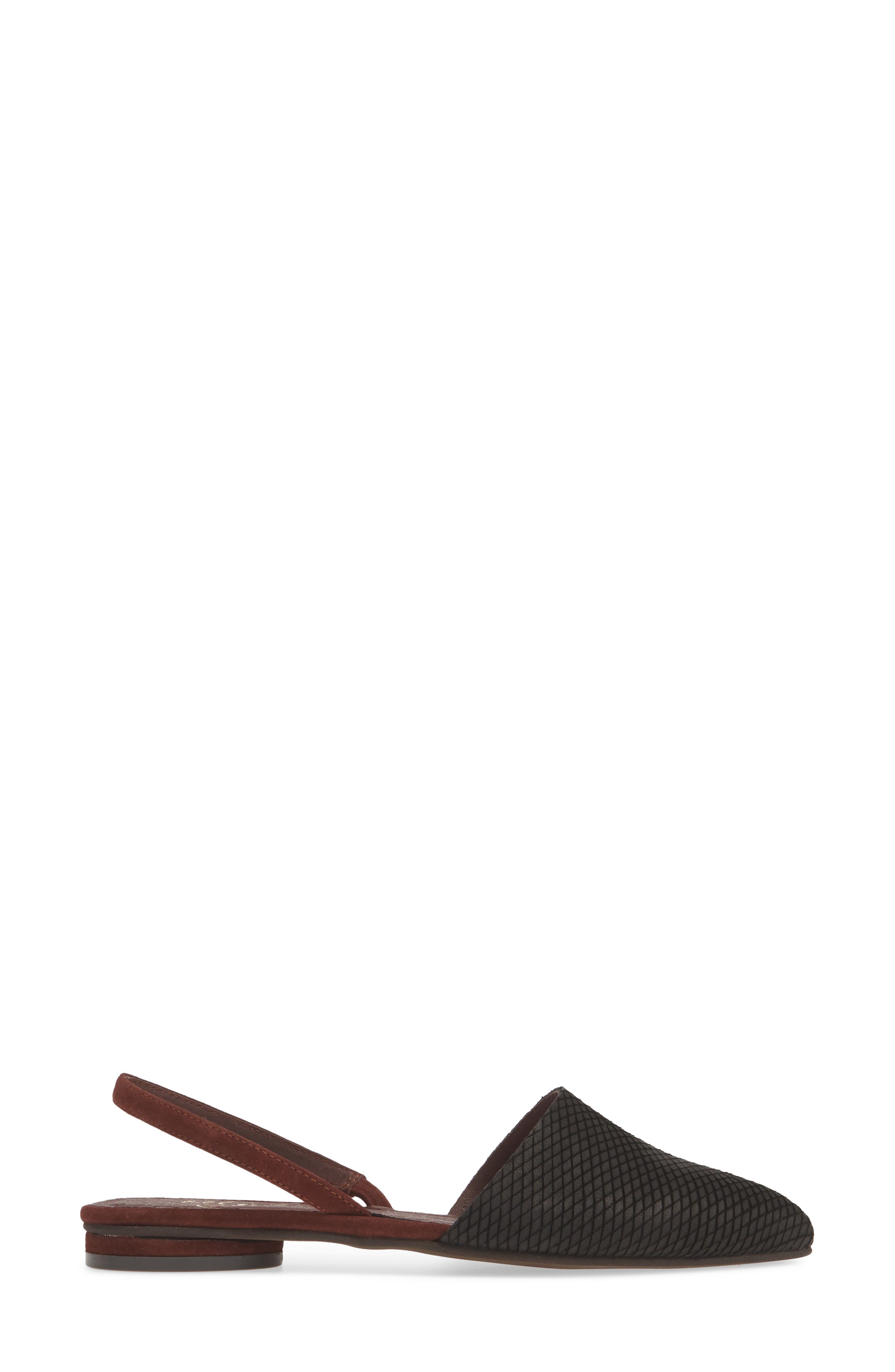 42 Gold Cab Pointy Toe Slingback Flat, Alternate, color, 