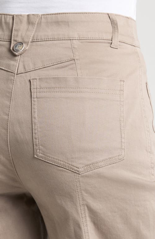 Wit & Wisdom 'ab'solution Skyrise High Waist Exposed Button Fly Wide Leg Pants In Moonrock