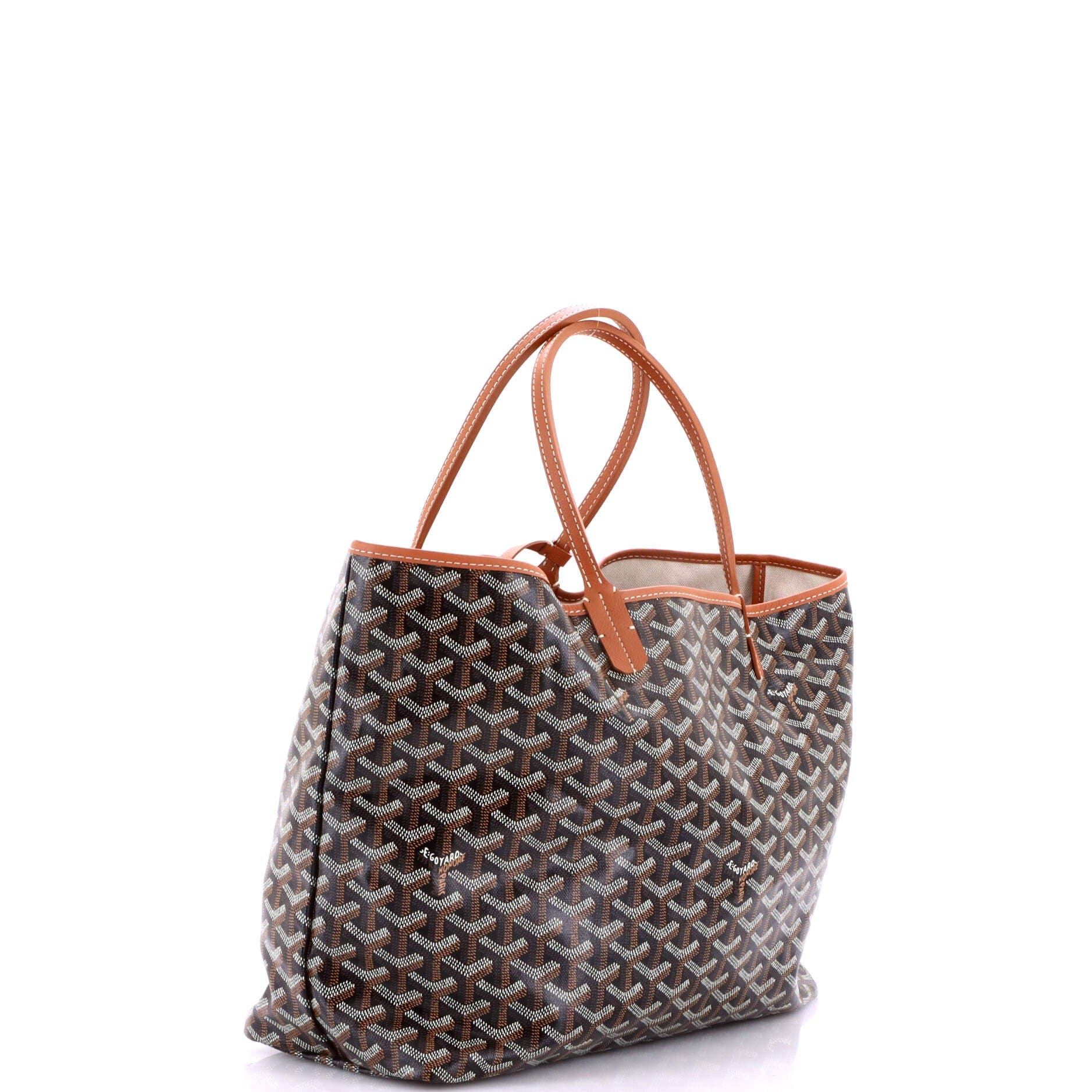 Pre-Owned Goyard Saint Louis Tote Coated Canvas PM, Alternate, color, Black