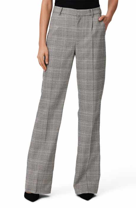 PAIGE Aracelli Plaid Straight Leg Pants