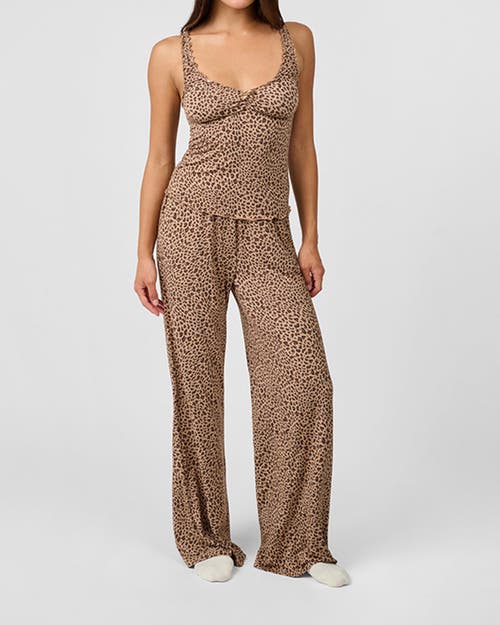 Weworewhat Sleep Pull-on Pants In Animal Print