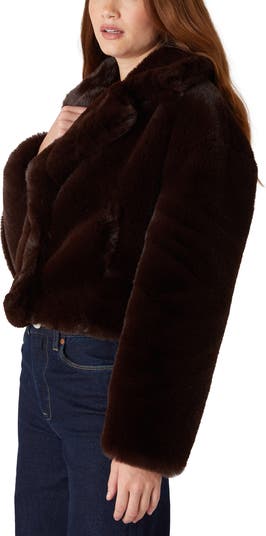 BLANKNYC Crop Faux Fur Jacket | Nordstrom