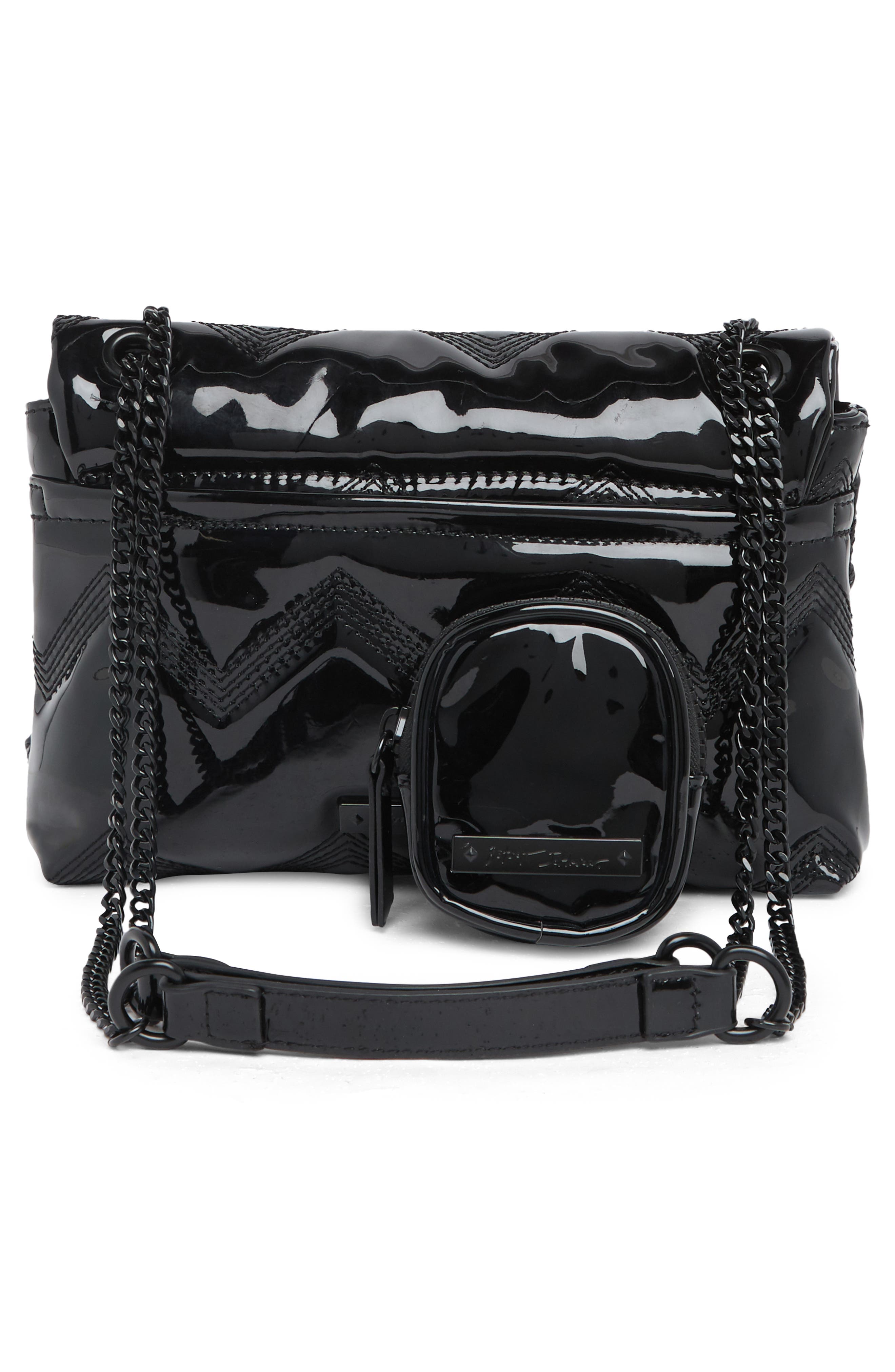 Betsey Johnson Twist Lock Heart Quilted Convertible Crossbody Bag, Alternate, color, 