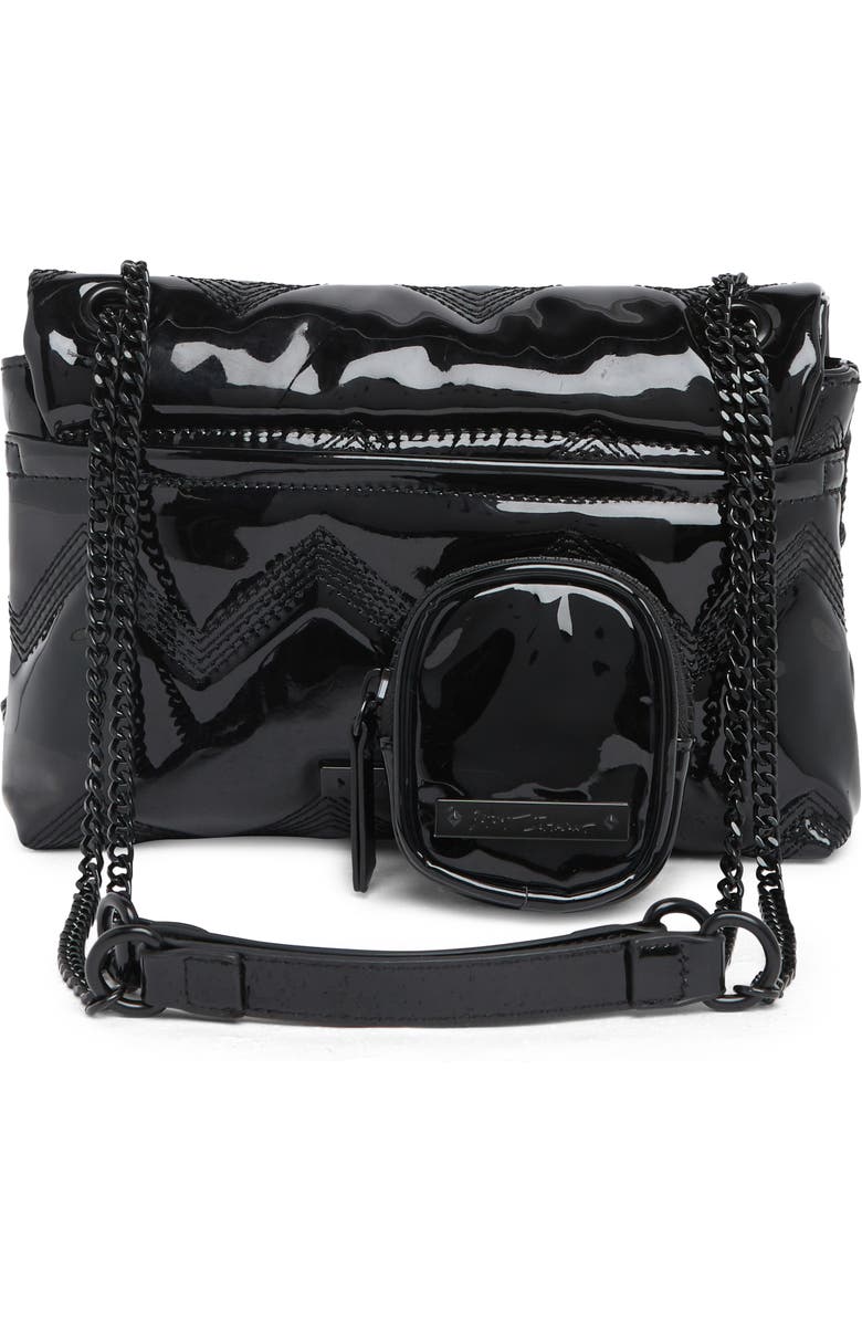 Betsey Johnson Twist Lock Heart Quilted Convertible Crossbody Bag, Alternate, color,