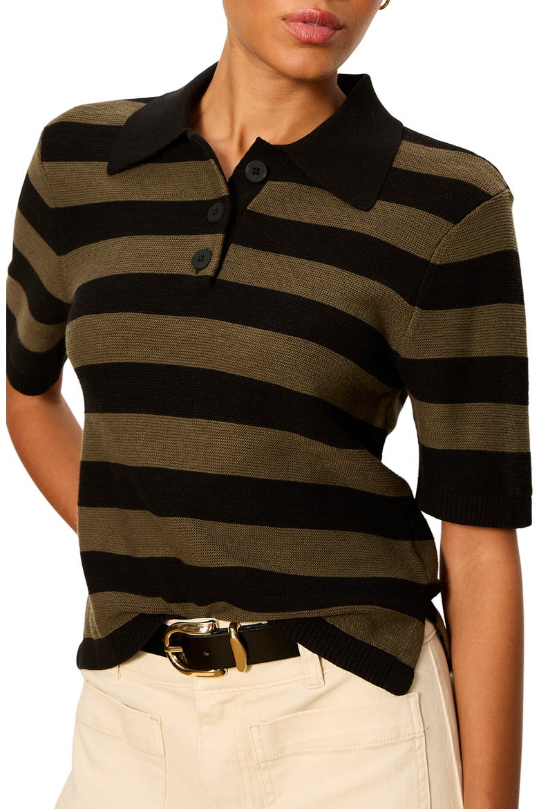 For Keep Polo Sweater, Alternate, color, BROOKLYN GREEN STRIPE