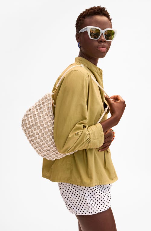 Clare V . Lune Charms Knotted Leather Shoulder Bag
