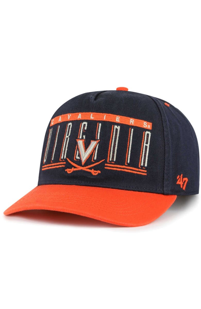 '47 Men's '47 Navy Virginia Cavaliers Double Header Hitch Adjustable Hat, Main, color, Navy