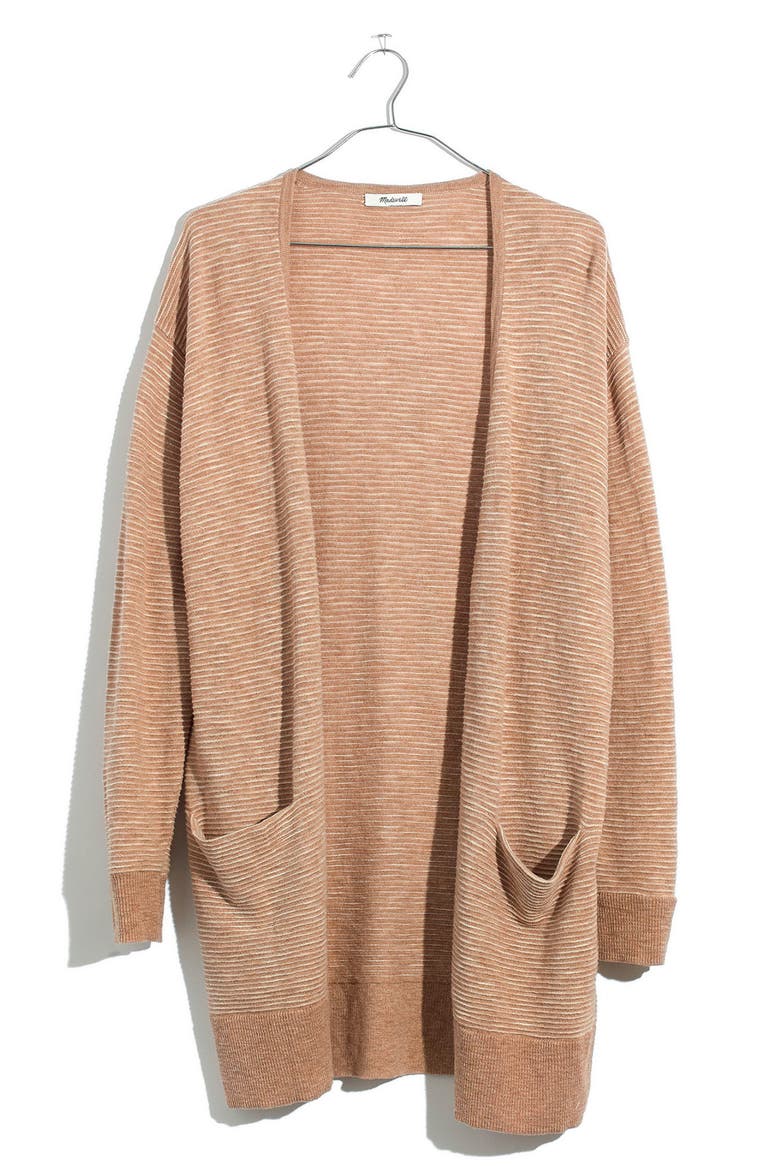 Summer Ryder Stripe Cardigan, Alternate, color, HEATHER BLUSH