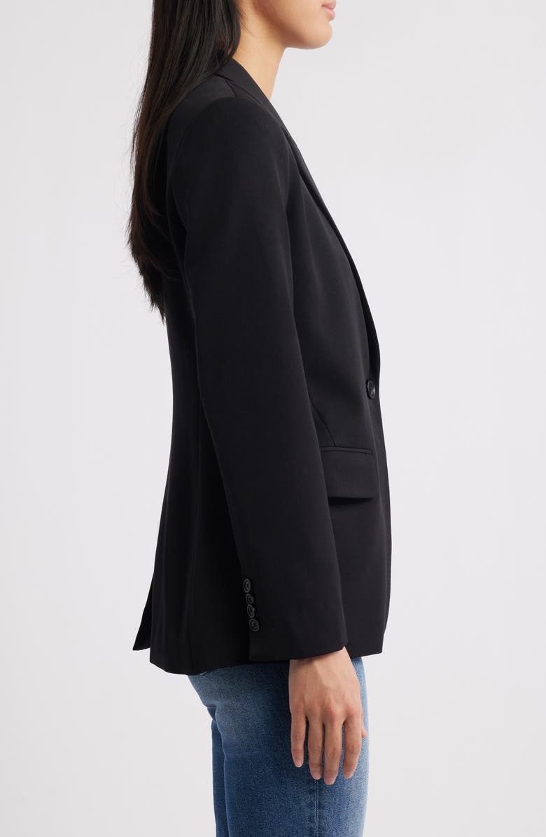 Halogen<sup>®</sup> Single Button Relaxed Blazer, Alternate, color, Rich Black
