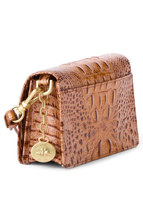 Brahmin Minuette Croc Embossed Leather Crossbody Bag