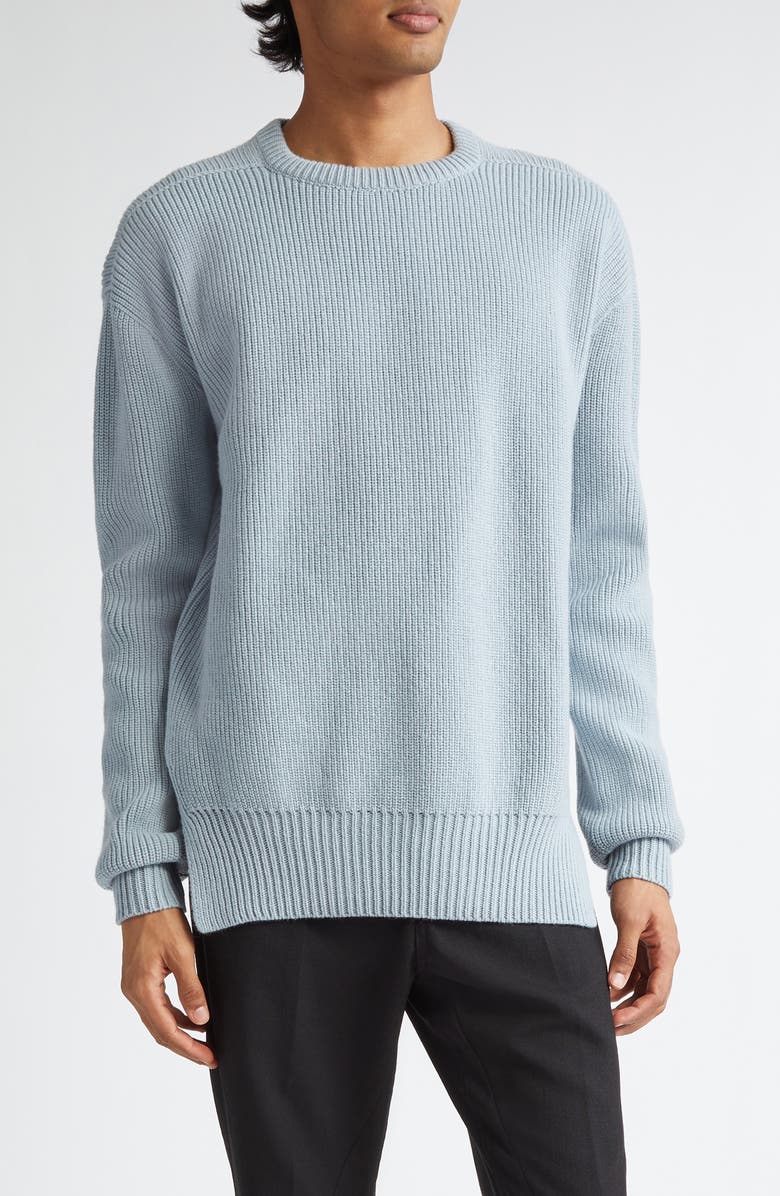 Rick Owens Fisherman Virgin Wool Sweater, Main, color, 