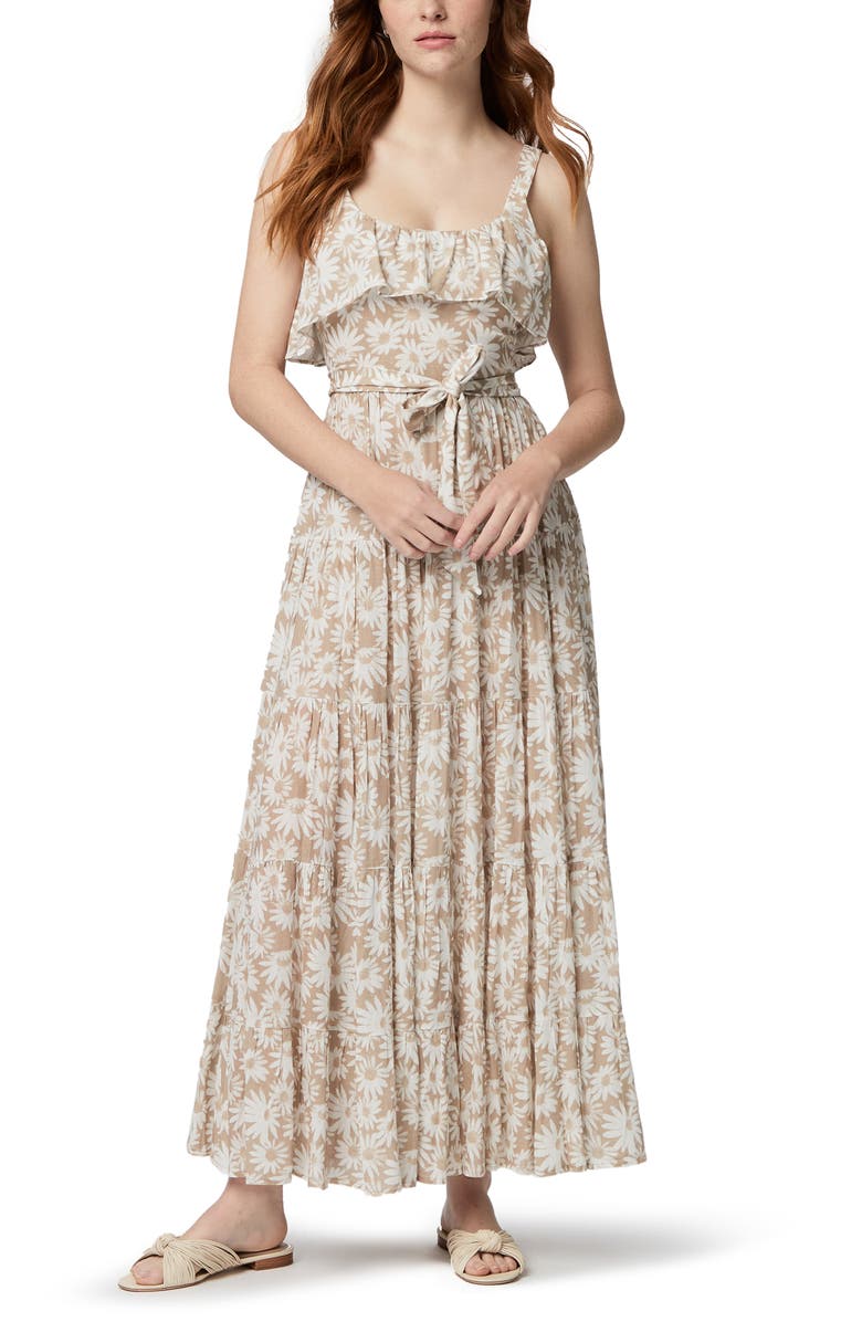 PAIGE Tecin Floral Ruffle Maxi Dress, Alternate, color,