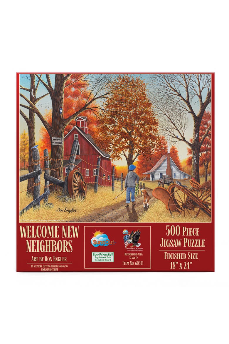Welcome New Neighbors 500 piece Jigsaw Puzzle for Adults, Alternate, color, Multicolor