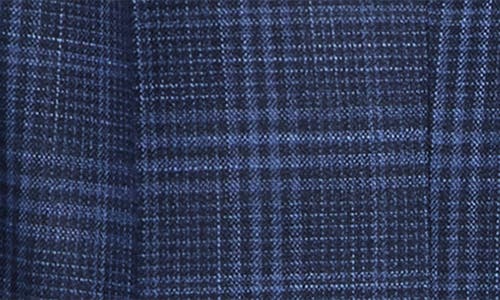 Tom Baine Plaid Two-button Sport Coat In Blue