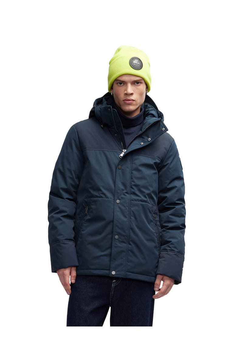 Wiyot Mixed Media Lightweight Jacket, Main, color, Navy