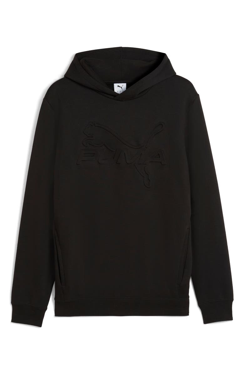 PUMA Embossed Hoodie, Main, color, Puma Black