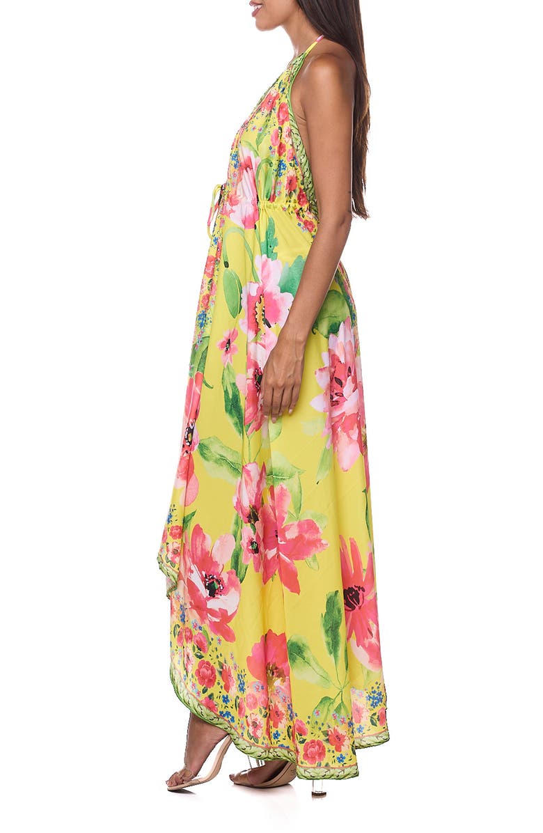 RANEES Cover-Up Halter Dress, Alternate, color, Yellow