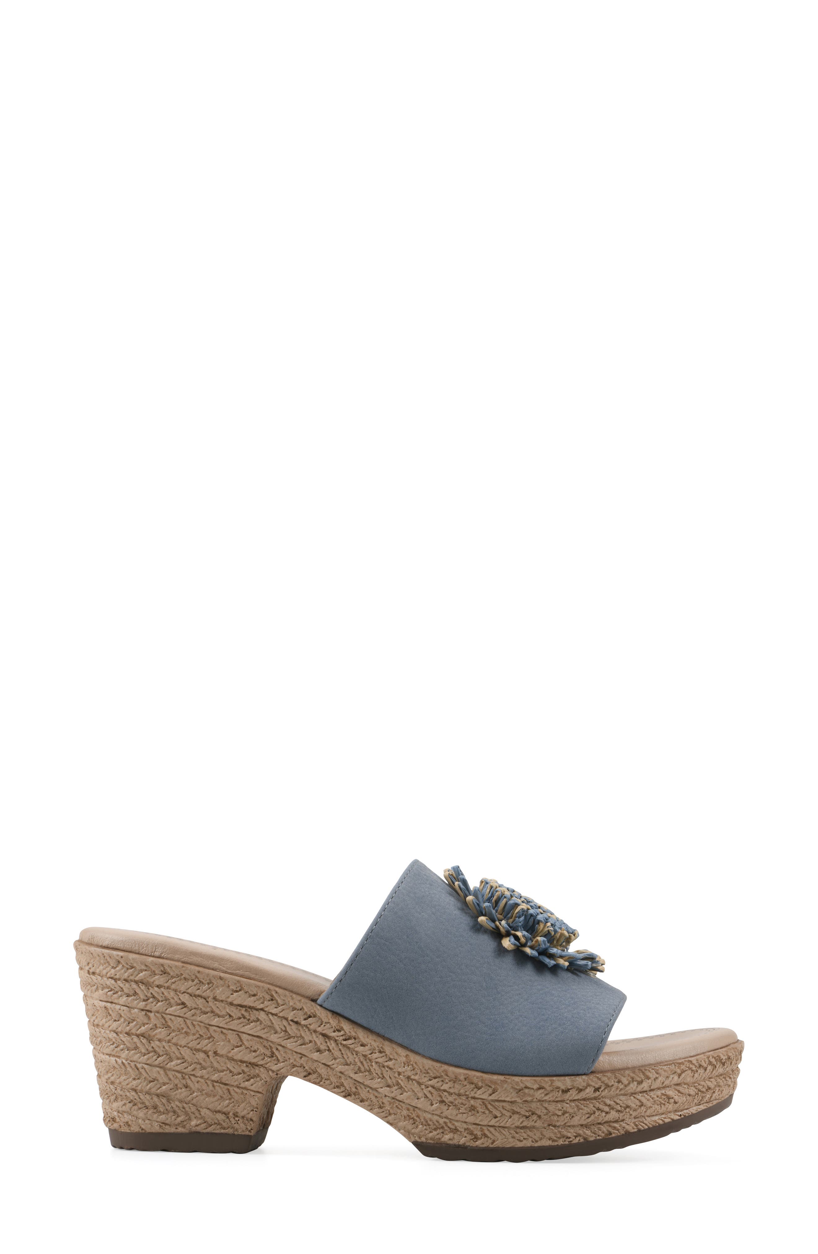 Birkley Wedge Sandal, Alternate, color, PERIWINKLE/ TUMBLED NUBUCK