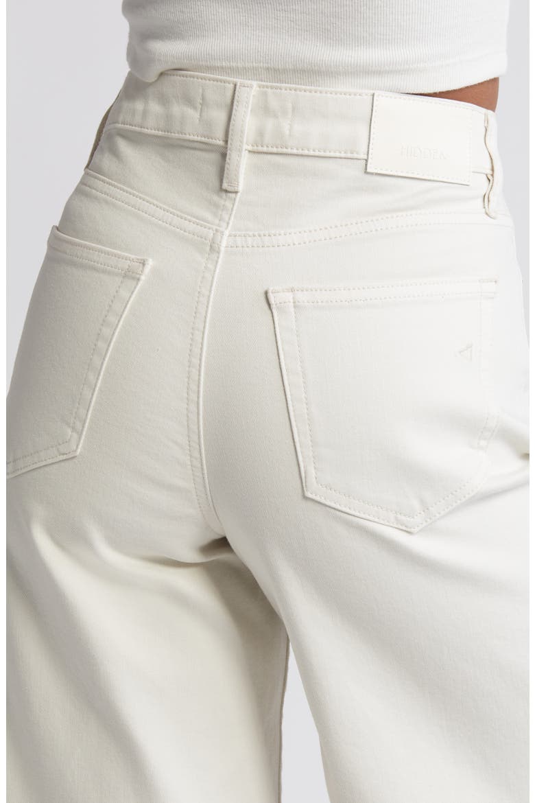 High Waist Bermuda Denim Shorts, Alternate, color, SEA SALT