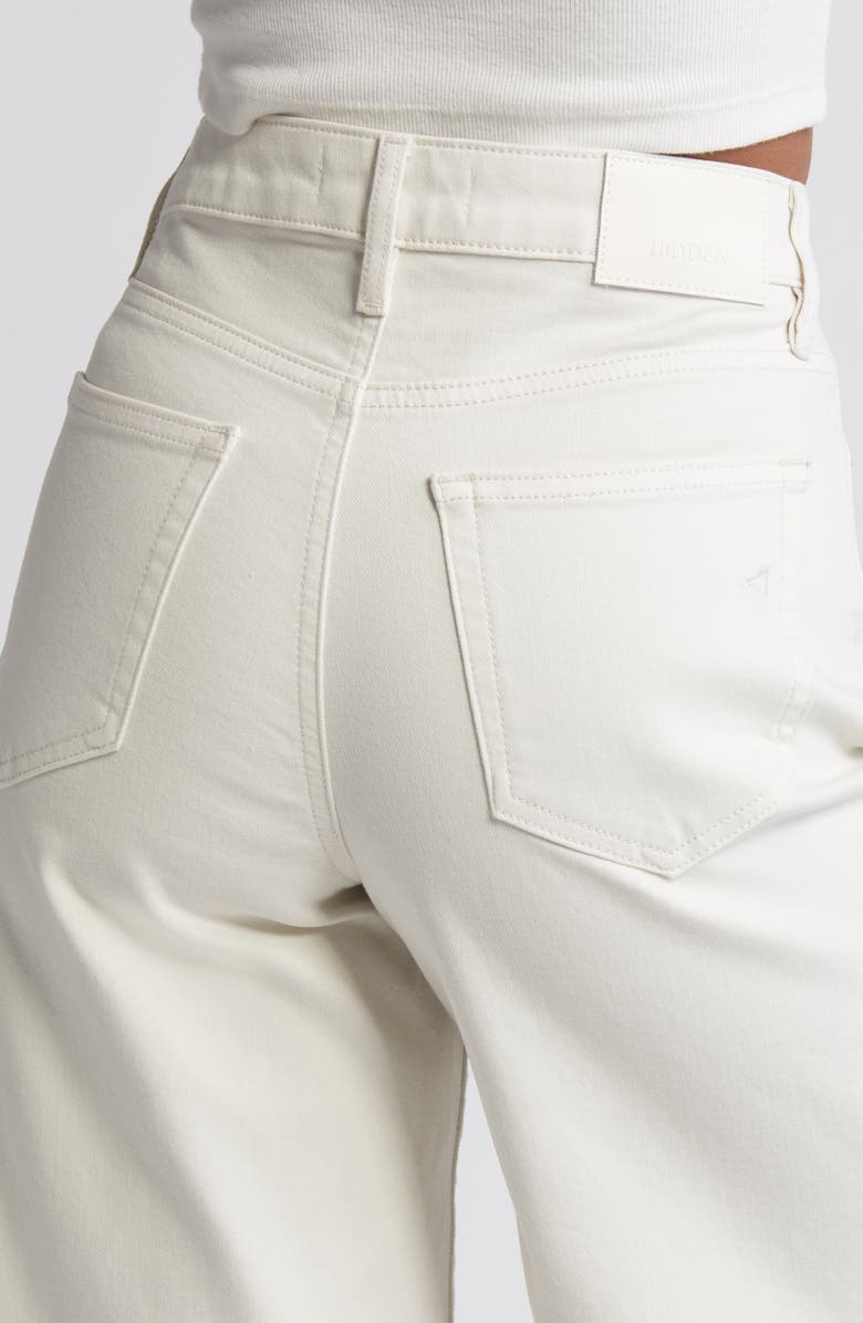 HIDDEN JEANS High Waist Bermuda Denim Shorts, Alternate, color, 