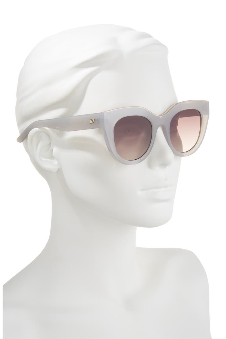 Air Heart 51mm Gradient Cat Eye Sunglasses, Alternate, color, SMOKE / BROWN