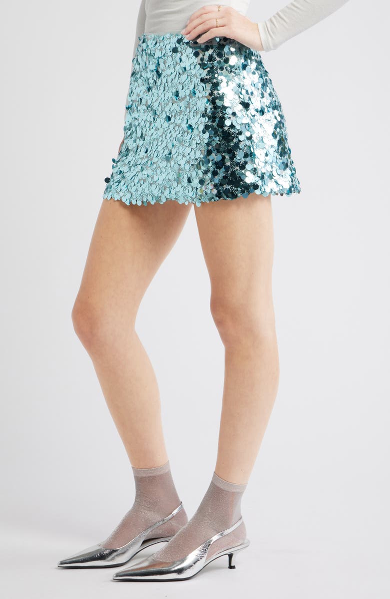 BP. Sequin Miniskirt, Alternate, color, Blue