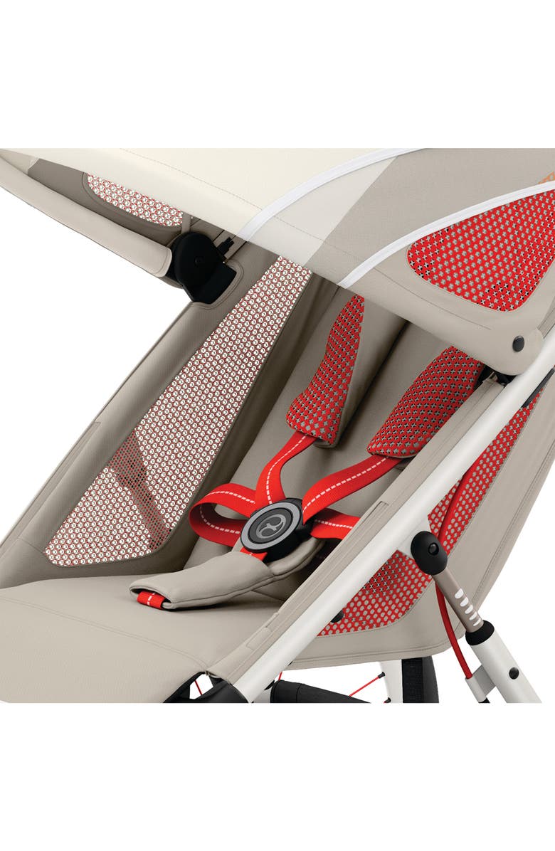 CYBEX AVI Jogging Stroller, Alternate, color, Cream/ Orange/ Bleached Sand