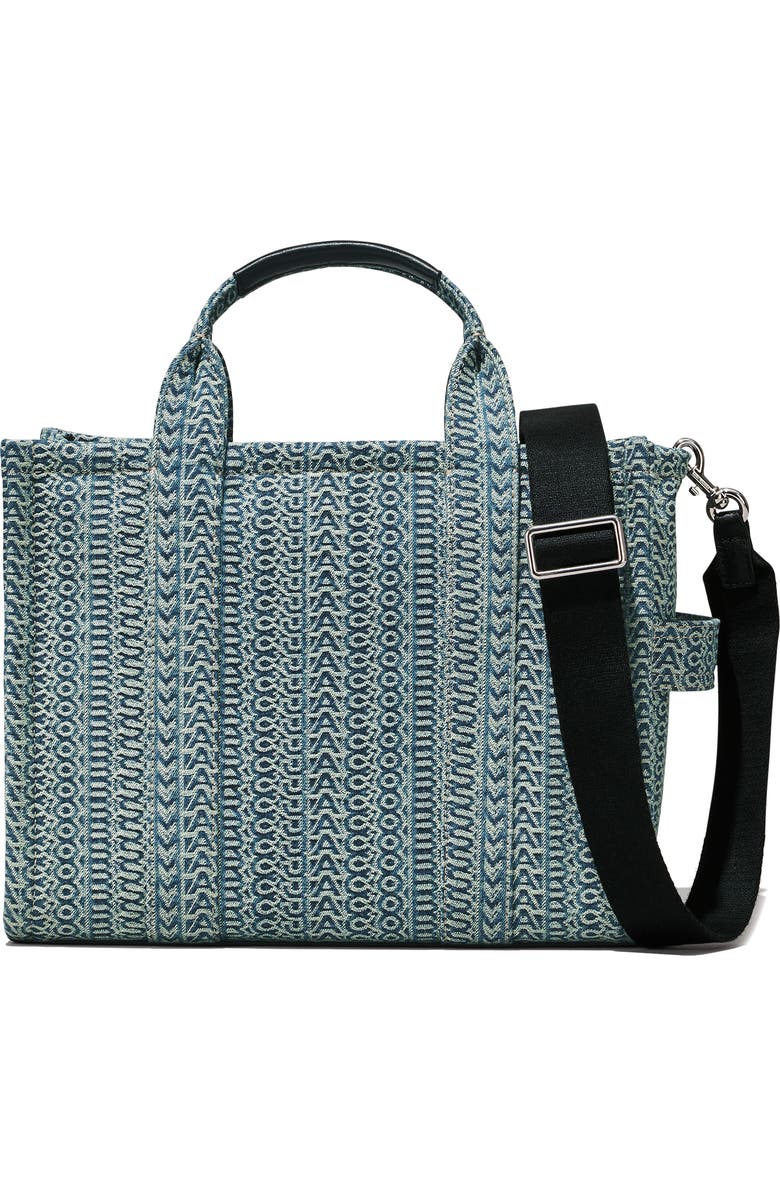 Marc Jacobs The Washed Monogram Denim Medium Tote Bag, Main, color,
