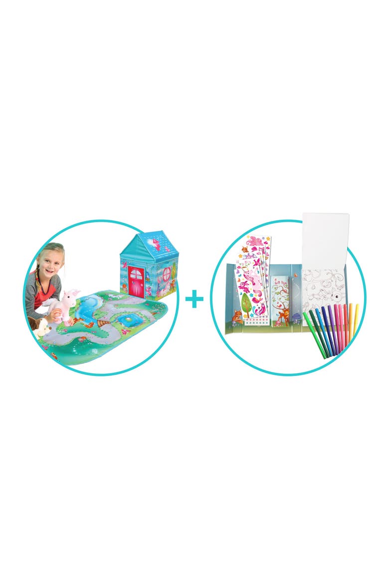 Enchanted Forest Art Kit With Mini Toy Pop Up, Alternate, color, Multicolored