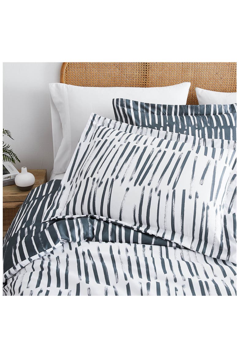 Duvet Cover & Pillow Sham Set, Alternate, color, CHARCOAL