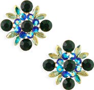 Tasha Crystal Flower Stud Earrings