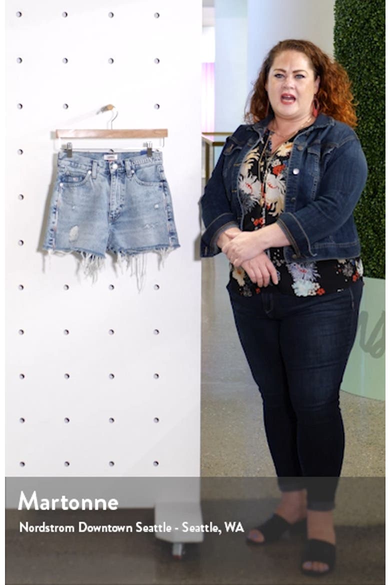 Hot Pant Distressed Denim Shorts video