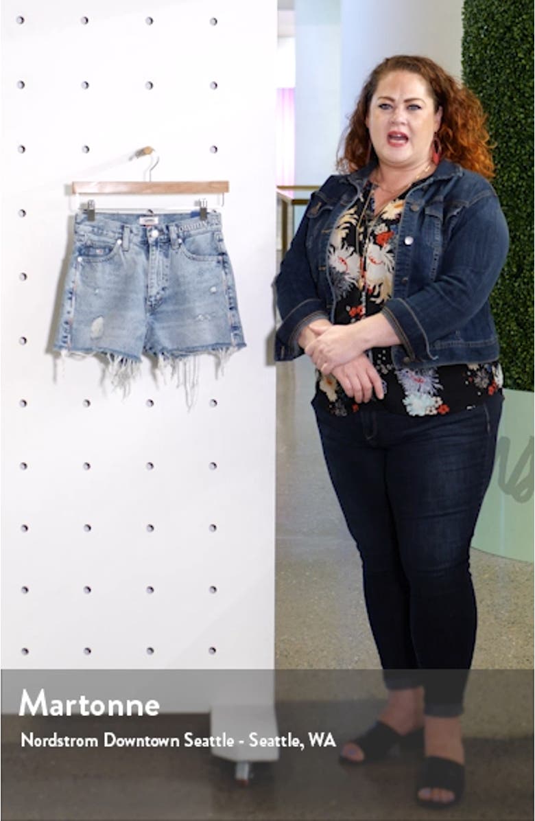 Hot Pant Distressed Denim Shorts, sales video thumbnail