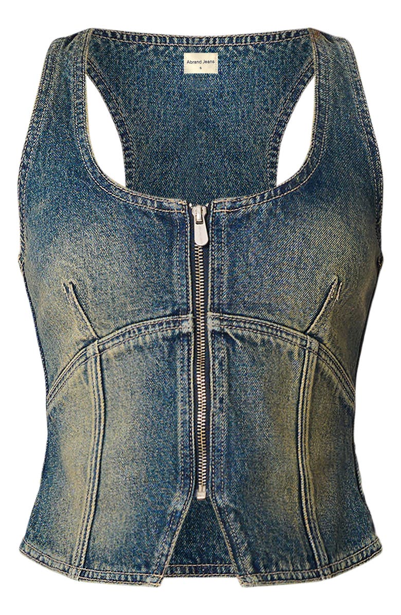 ABRAND <p>Addison Denim Vest (Zahli)</p>, Alternate, color, Zahli