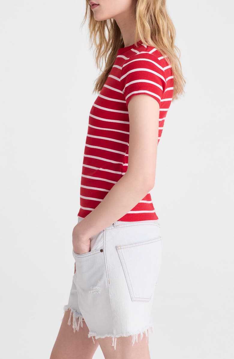 Madewell The '90s Crewneck Cotton T-Shirt, Alternate, color, Varsity Red