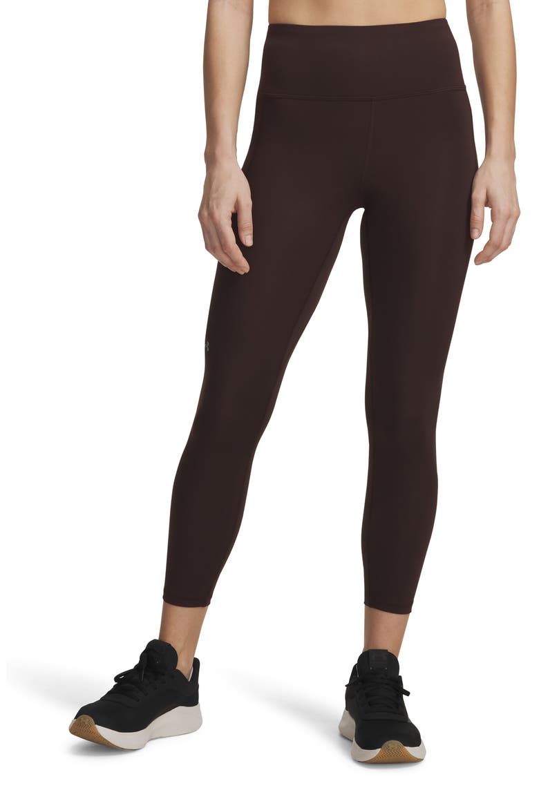 Movement High Waist Ankle Pocket Leggings, Main, color, KONA BROWN