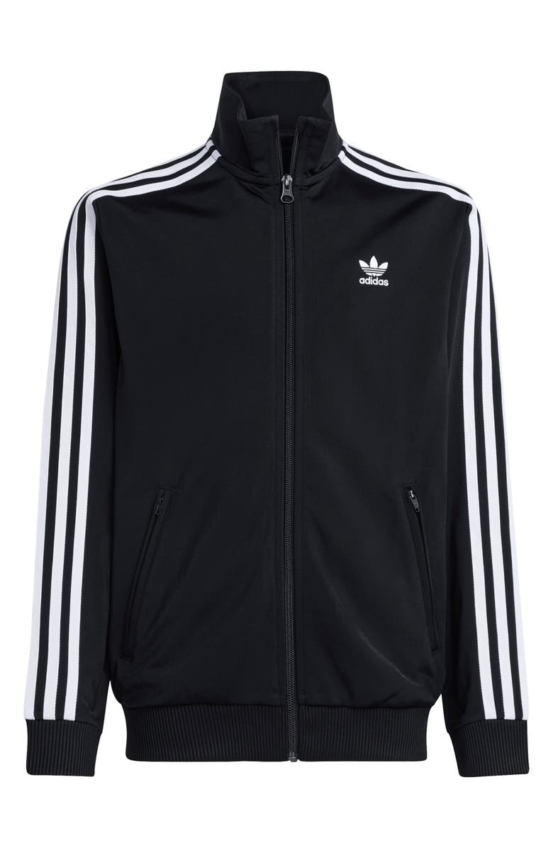 adidas Originals Kids' Firebird Recycled Polyester Track Jacket, Main, color, Black
